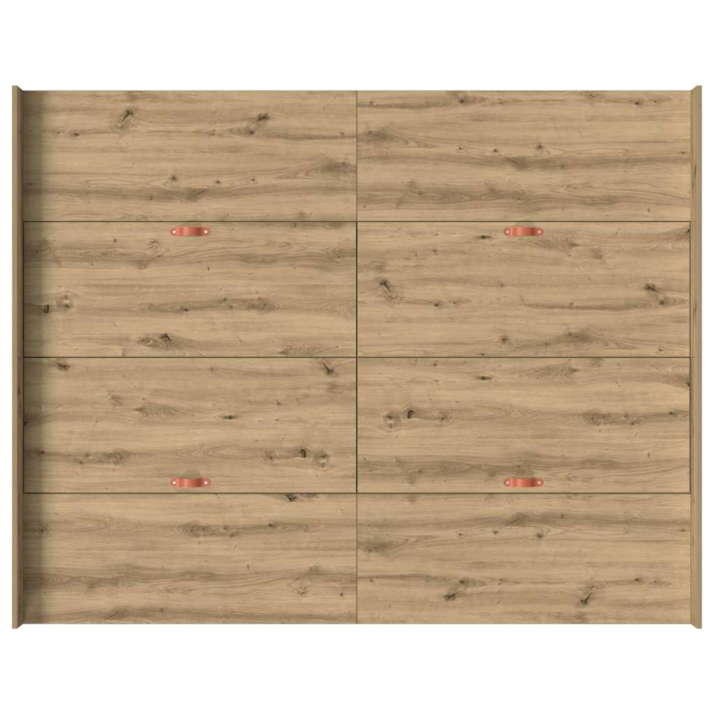 Aufbewahrungsbettgestell Weiß 200 x 200 cm Holzwerkstoff