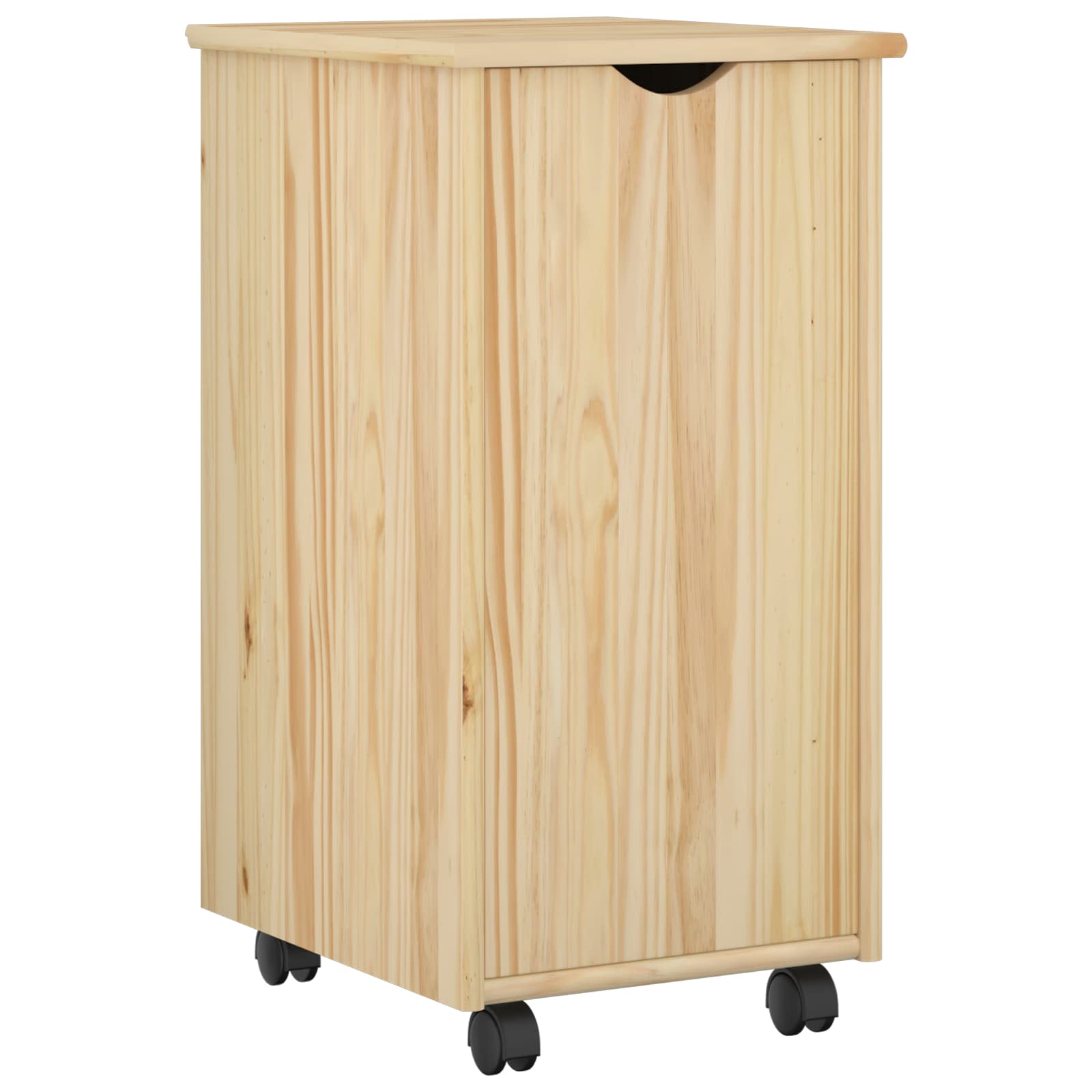 Rollschrank Honigbraun 34 x 39 x 65,5 cm Massivholz Kiefer