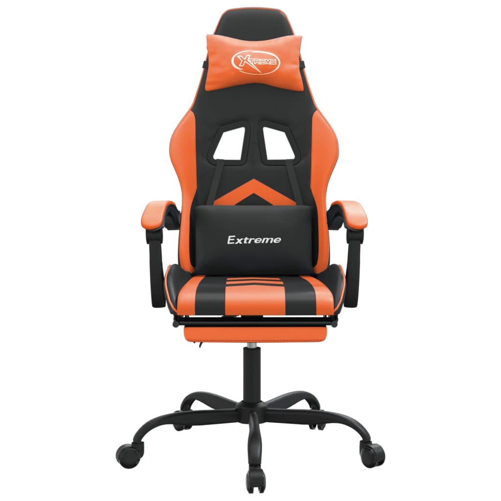 Gaming-Stuhl Drehbar Schwarz und Rot Kunstleder