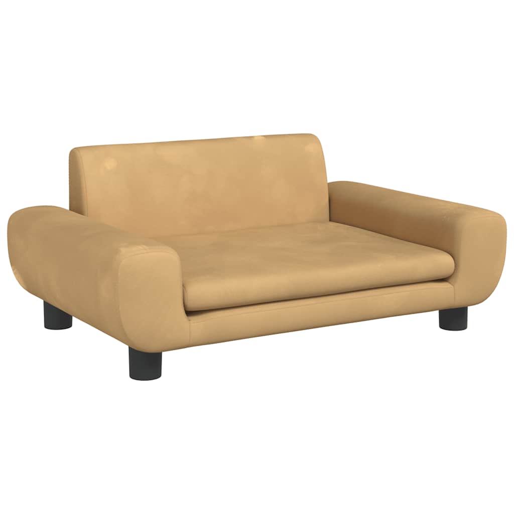 Hundebett Blau 100x54x33 cm Samt