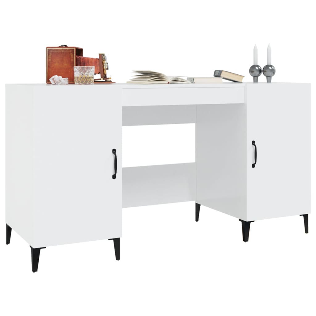 Schreibtisch mit Tür Altholz 140 x 50 x 75 cm Holzwerkstoff