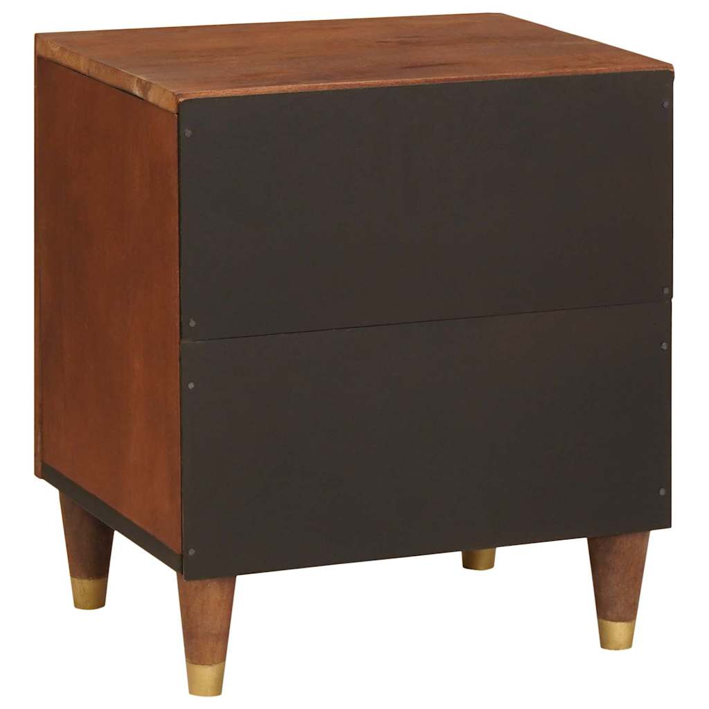 Nachttisch Braun 40 x 33,5 x 46 cm Massivholz Akazie