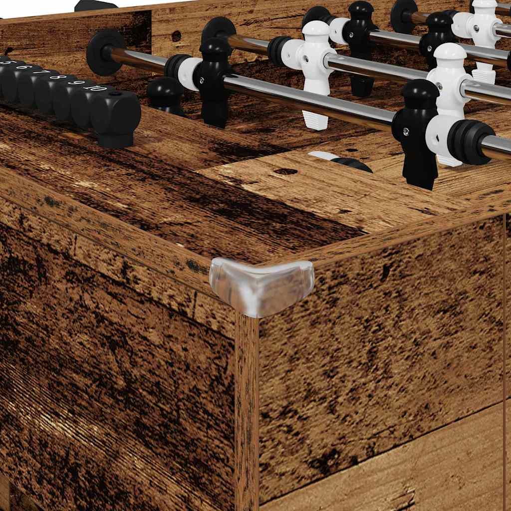 Tischfußballtisch Weiß 146,5 x 74 x 85 cm Holzwerkstoff