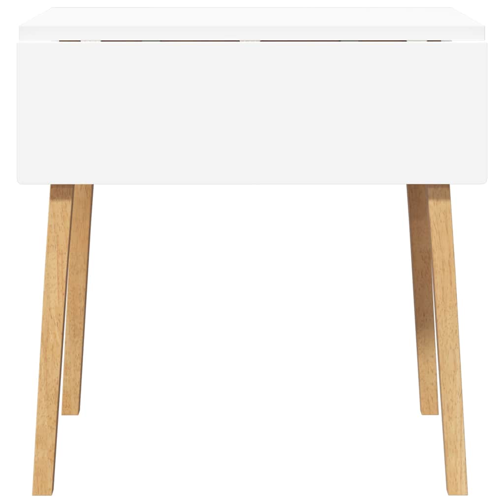 Esstisch Weiß Massivholz Gummibaumholz