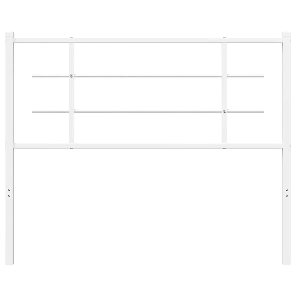 Ersatz-Kopfteil Metall Weiß 100 cm