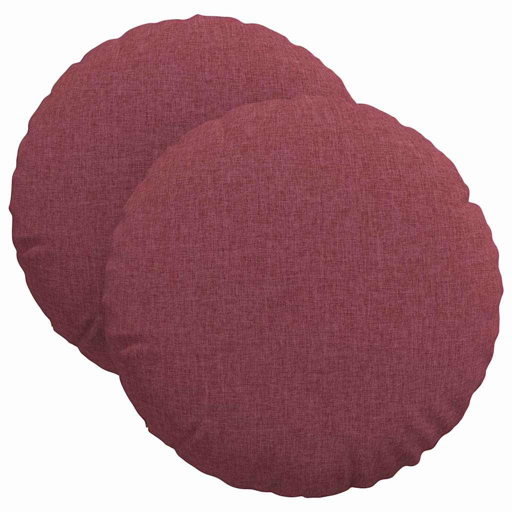 Sitzkissen 2 pcs Hellgrau Ø30 x 13 cm Stoff