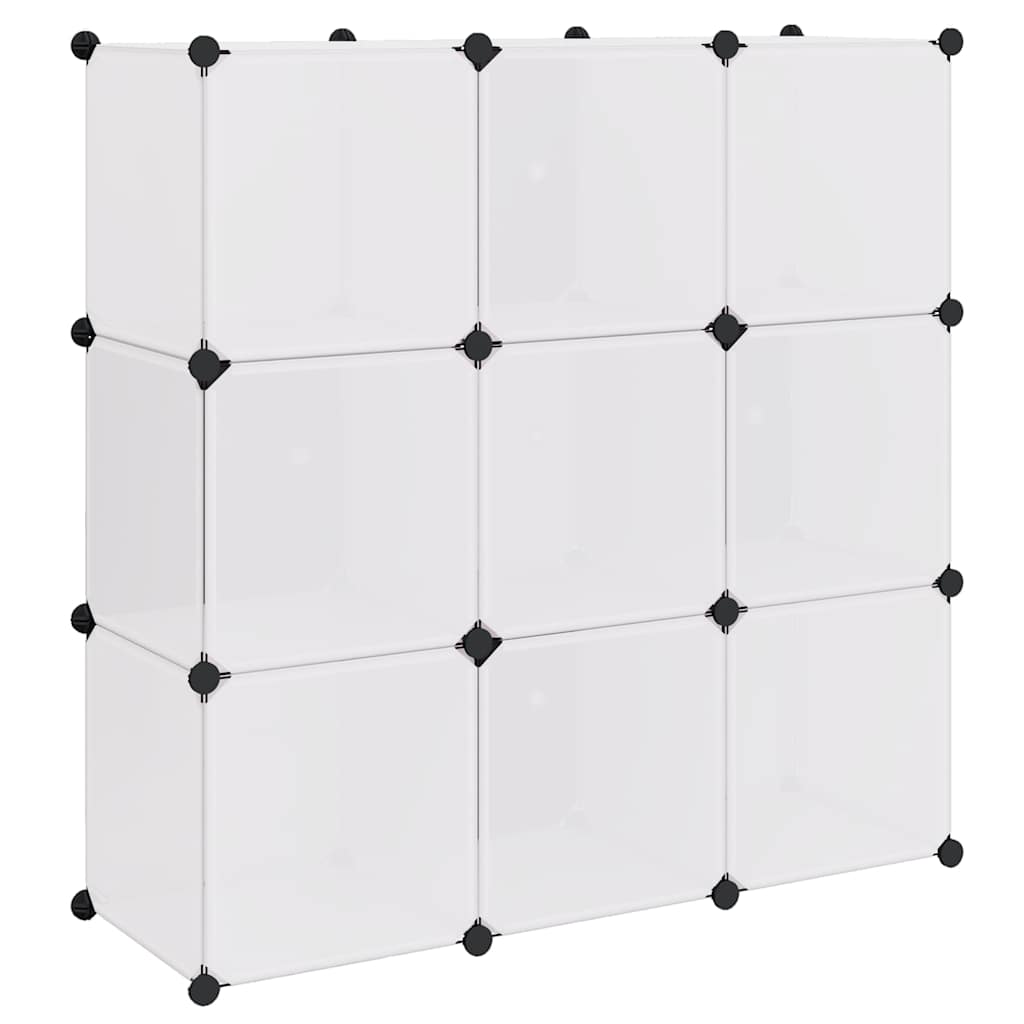 Regalsystem Würfel-Regal mit 6 Fächern Weiß
