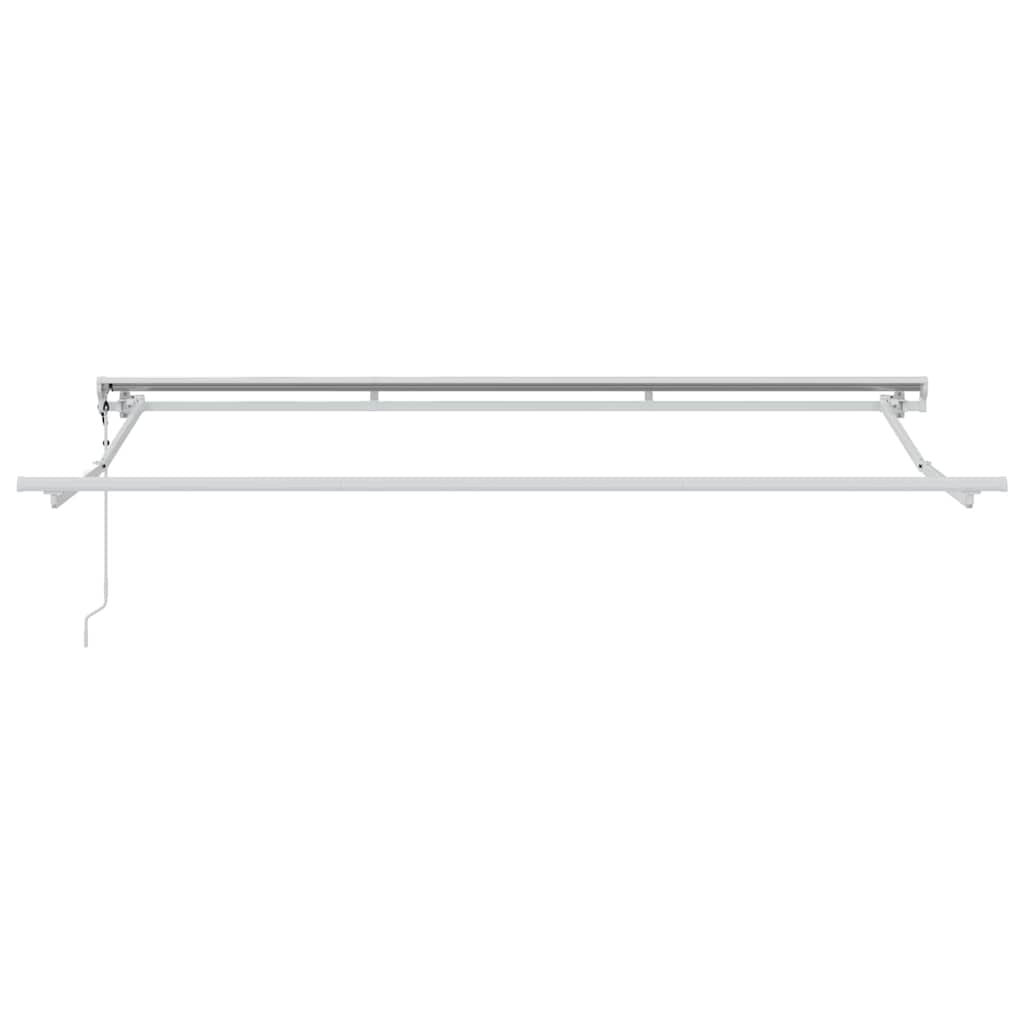 Markisenrahmen Verstellbar Weiß 2,5 x 2 m Stahl