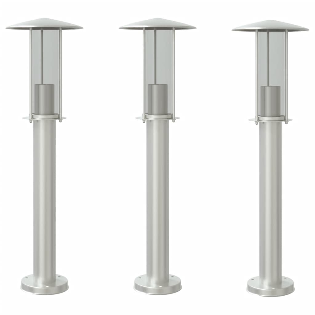 Wegeleuchte Silbern 60 cm Edelstahl
