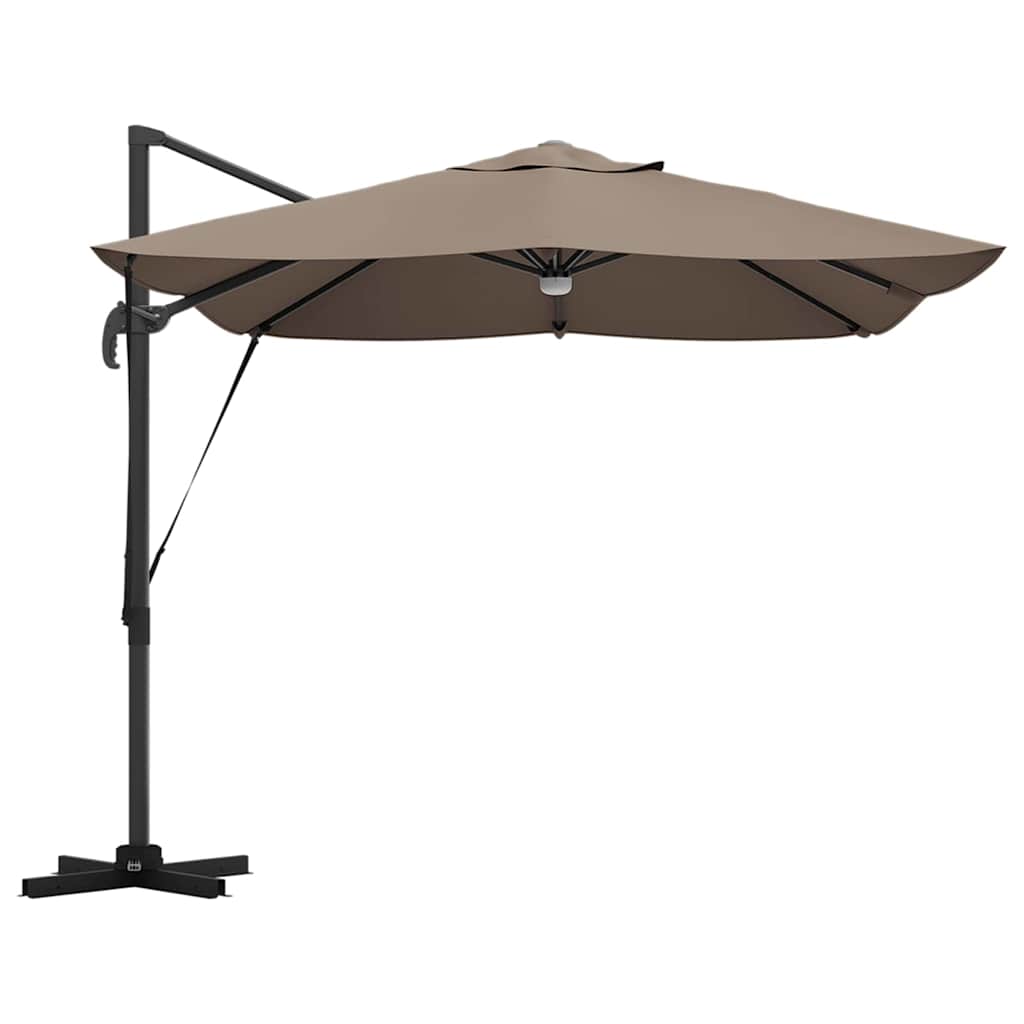 Sonnenschirm Sand 351 x 250 x 253 cm Polyester und Aluminium
