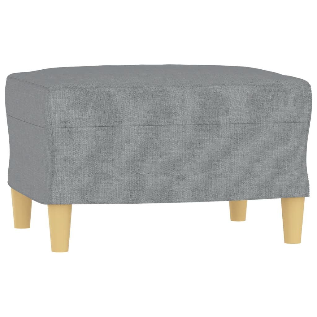 4-tlg. Sofagarnitur mit Kissen Taupe Stoff
