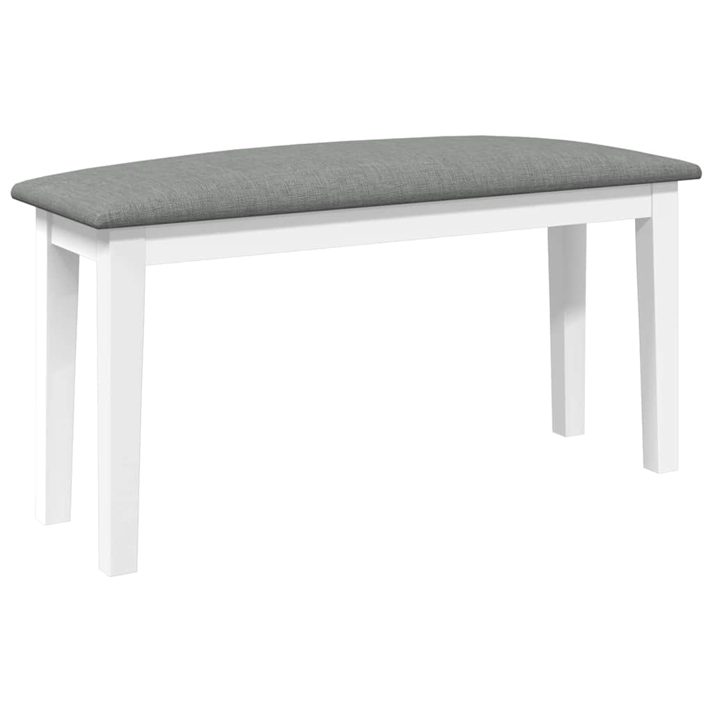 Bank 90 cm Braun Massivholz Gummibaum