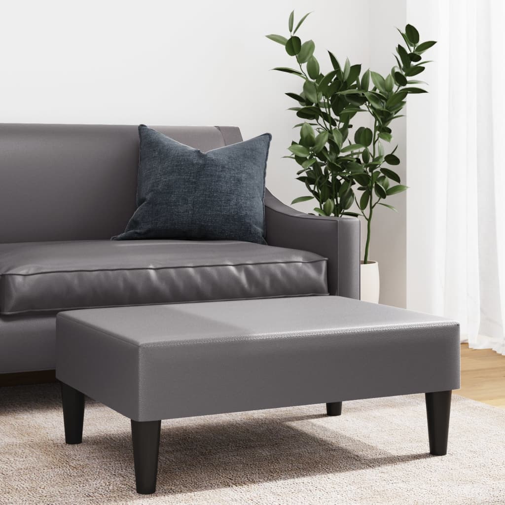 Fußhocker Schwarz 77x55x31 cm Kunstleder