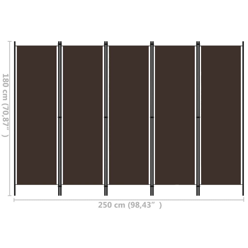 Raumteiler Beige 150 x 180 cm Stoff