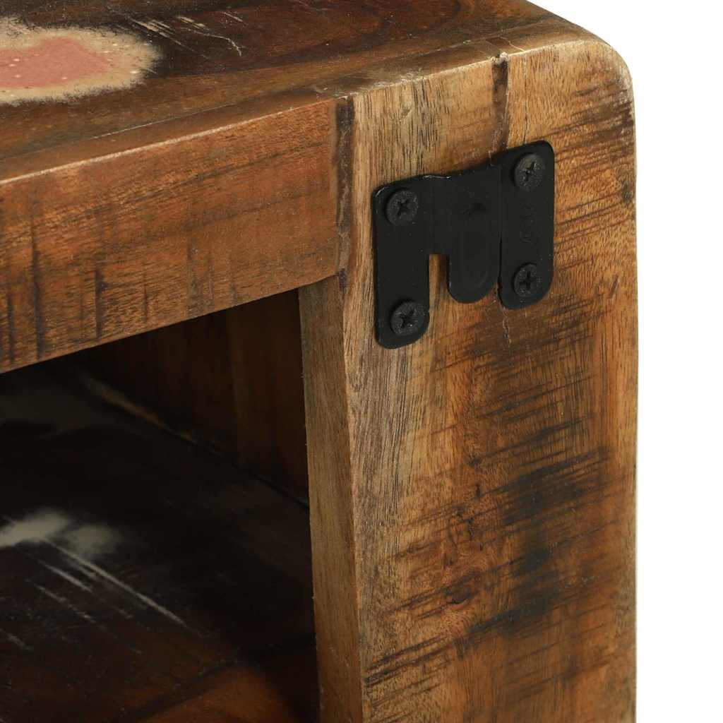 TV-Schränk mit Regal Braun 60 x 32 x 36 cm Massivholz Mango
