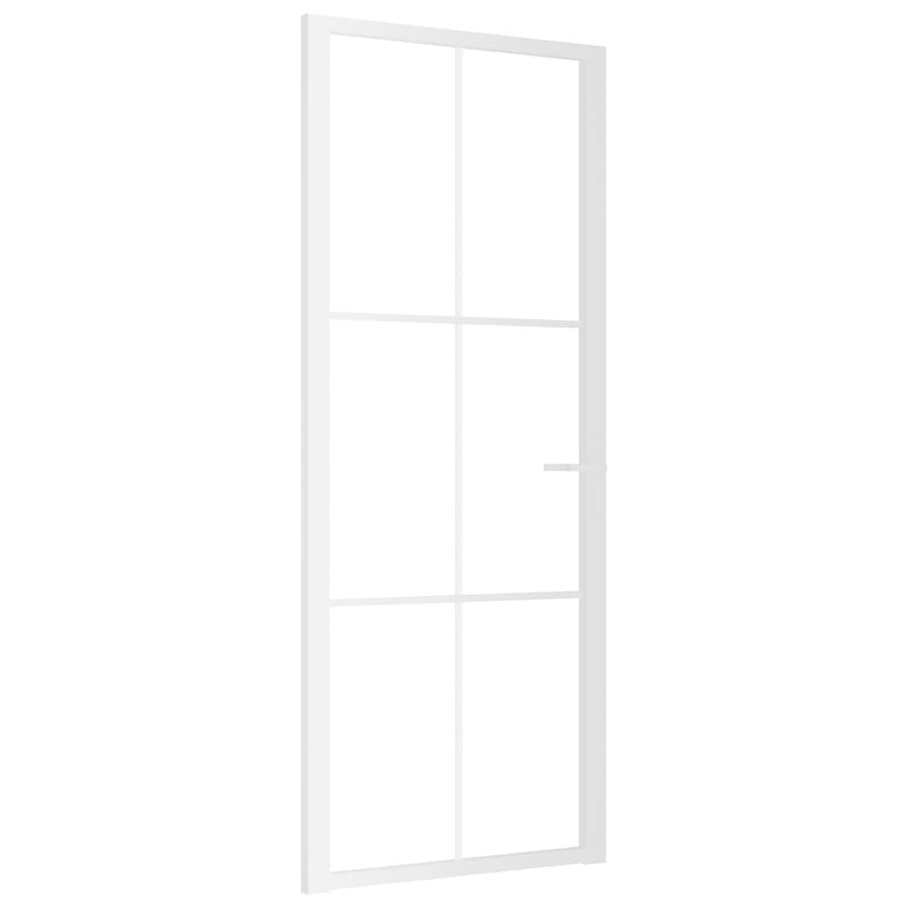 Innentür ESG Glas und Aluminium 76x201,5 cm Schwarz