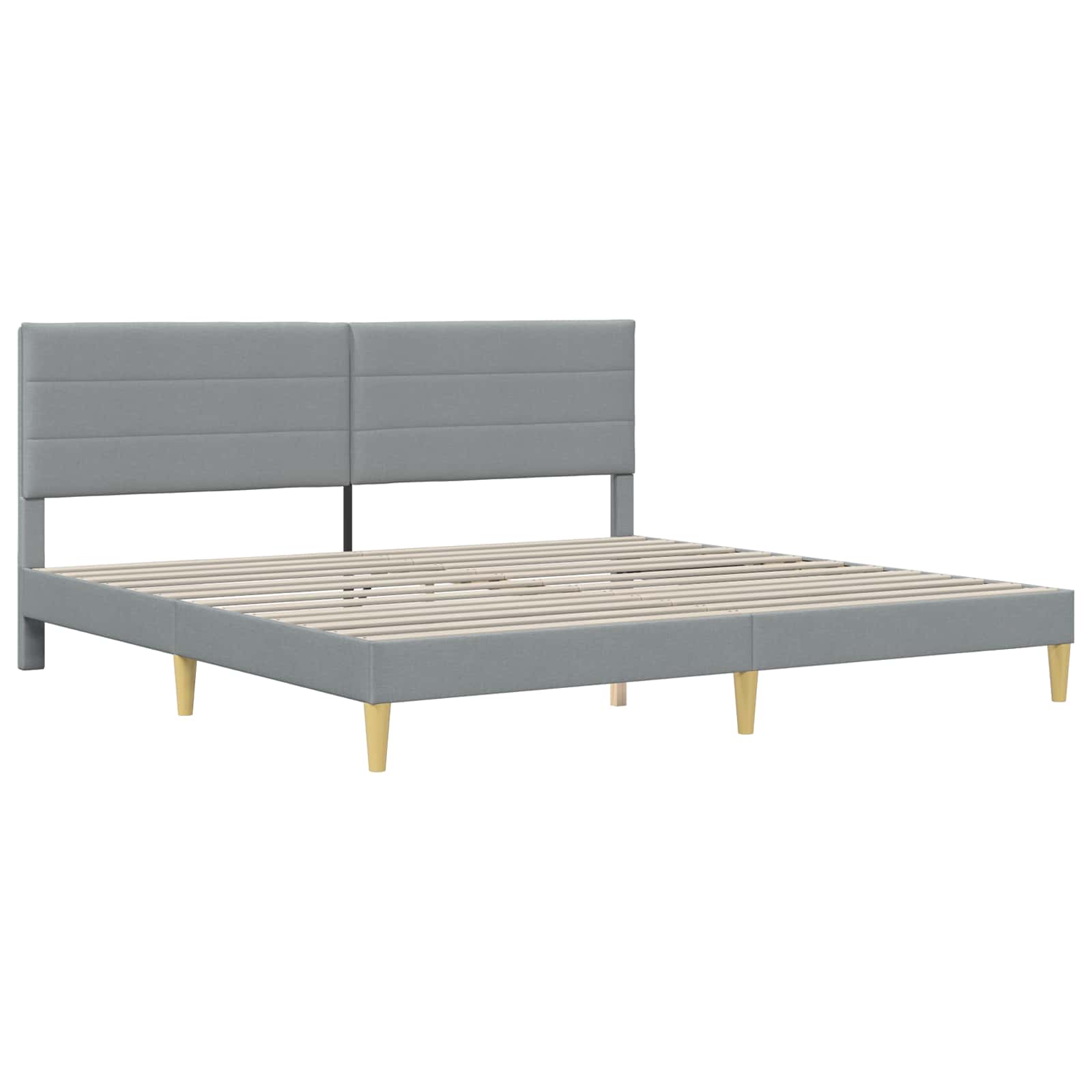 Bettrahmen Hellgrau 80 x 200 cm Polyester