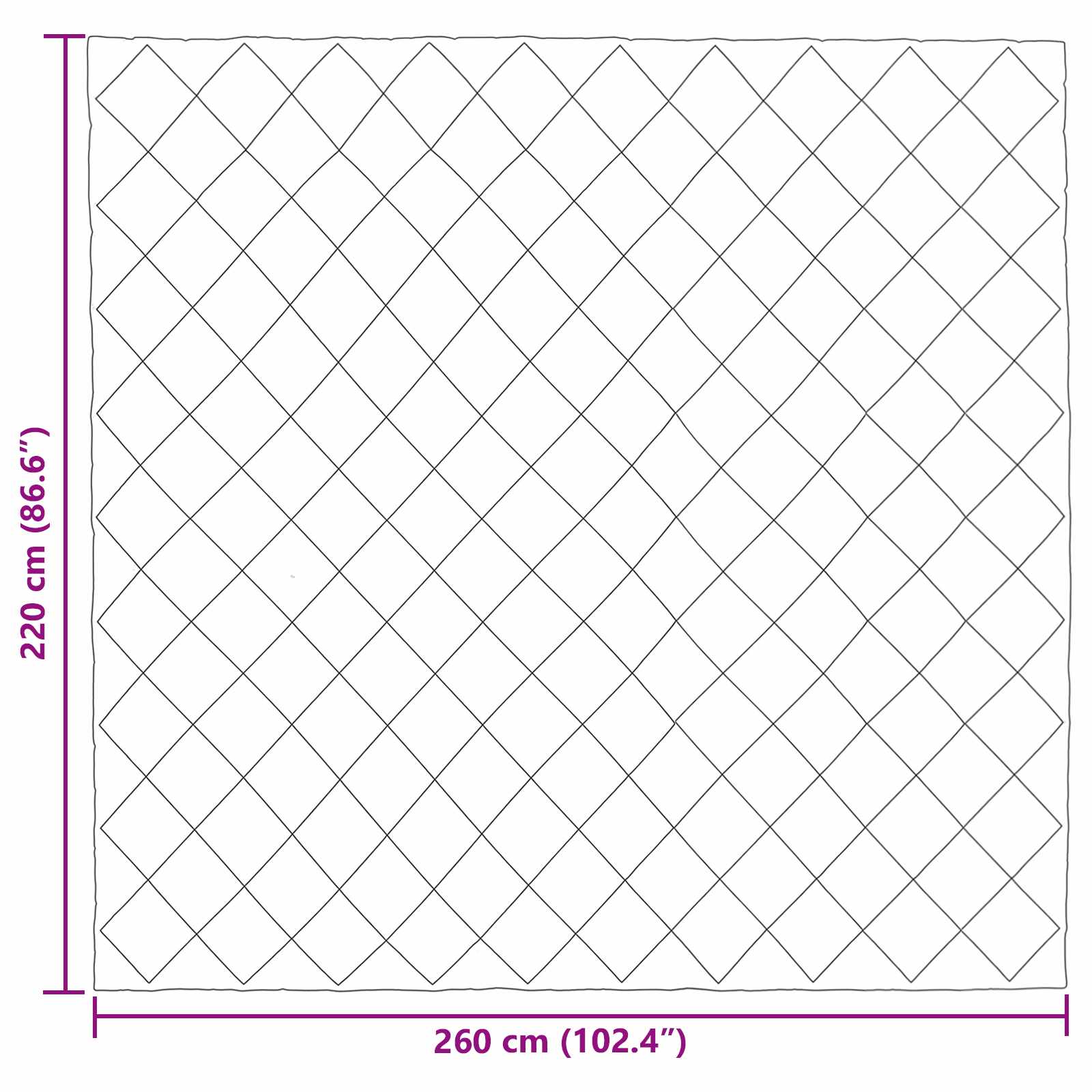 Sommerdecke Anthrazit 200 x 135 cm Mikrofaser