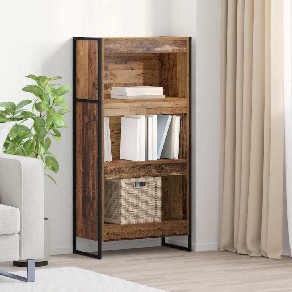 Bücherregal 2 pcs Schwarz Eichen-Optik 60 x 30 x 189,5 cm