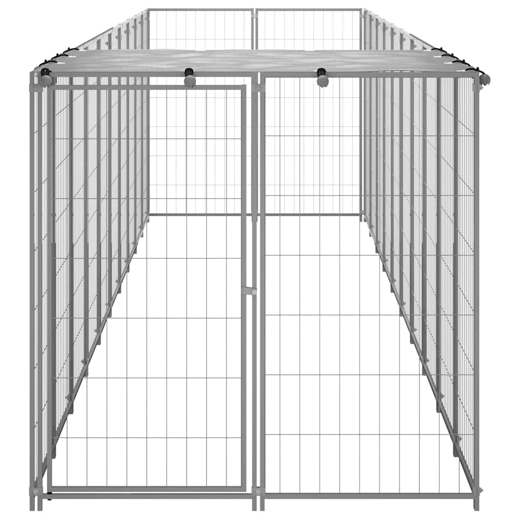 Hundezwinger 110x110x110 cm Stahl Schwarz