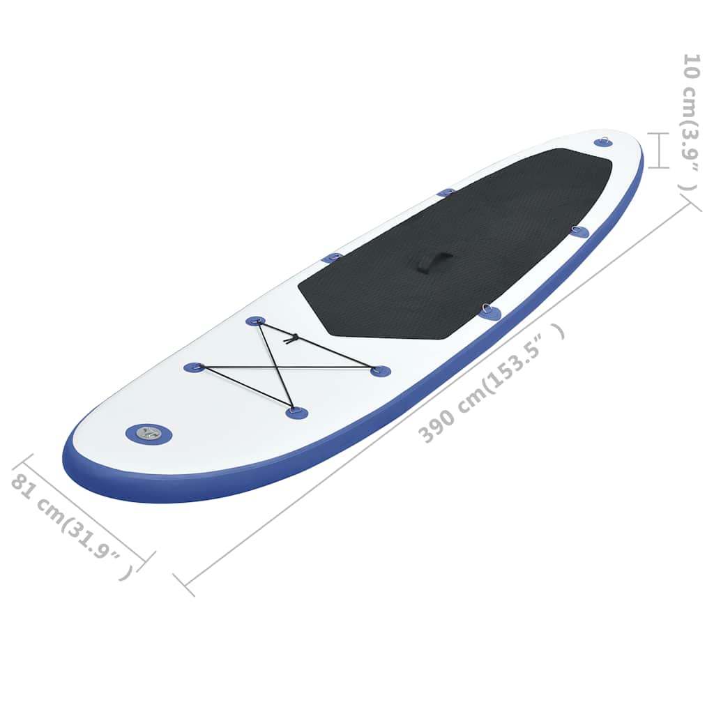 Stand Up Paddle Board SUP Aufblasbar Rot und Weiß