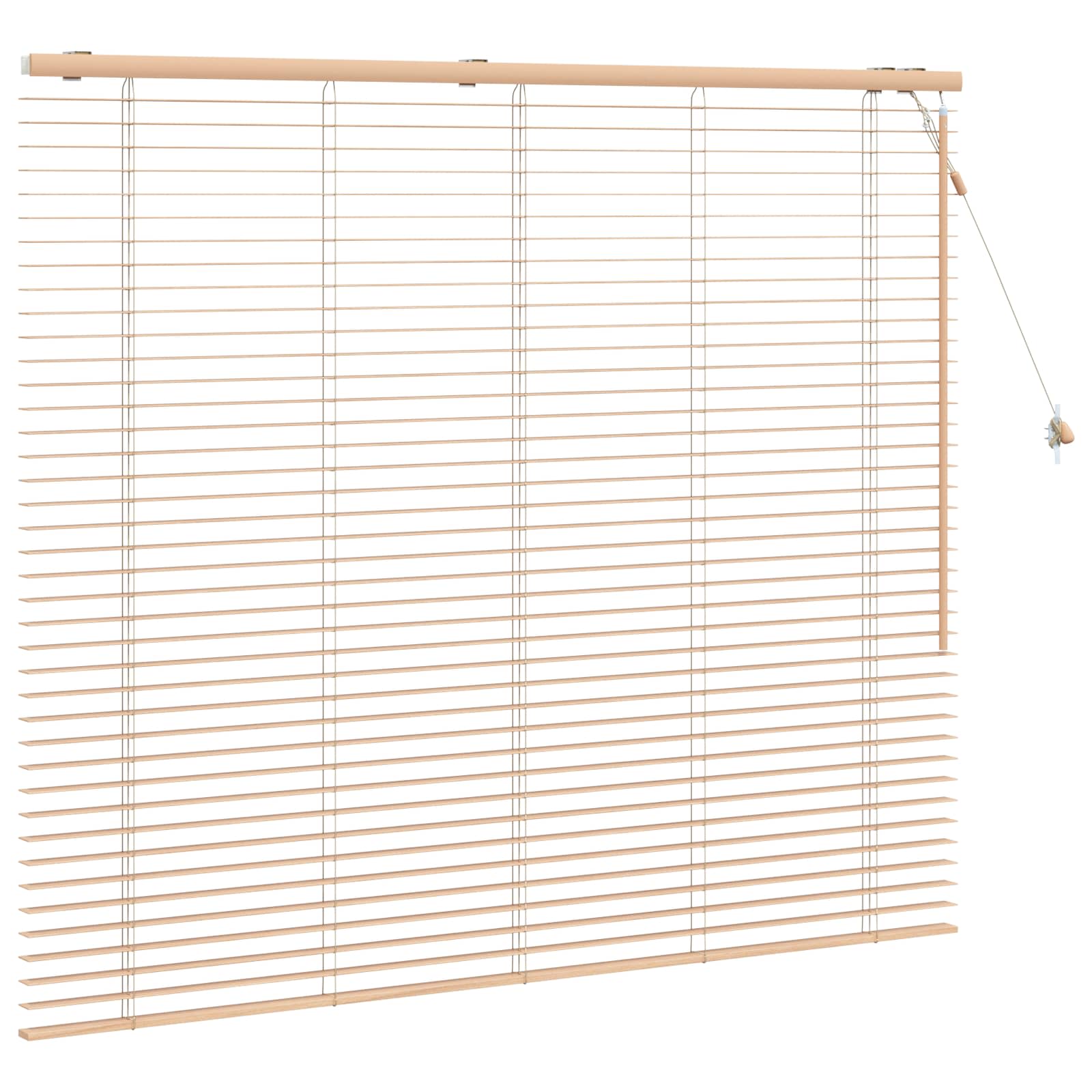 Jalousie Eichenoptik 40 x 130 cm 35 mm Massives Paulownia-Holz