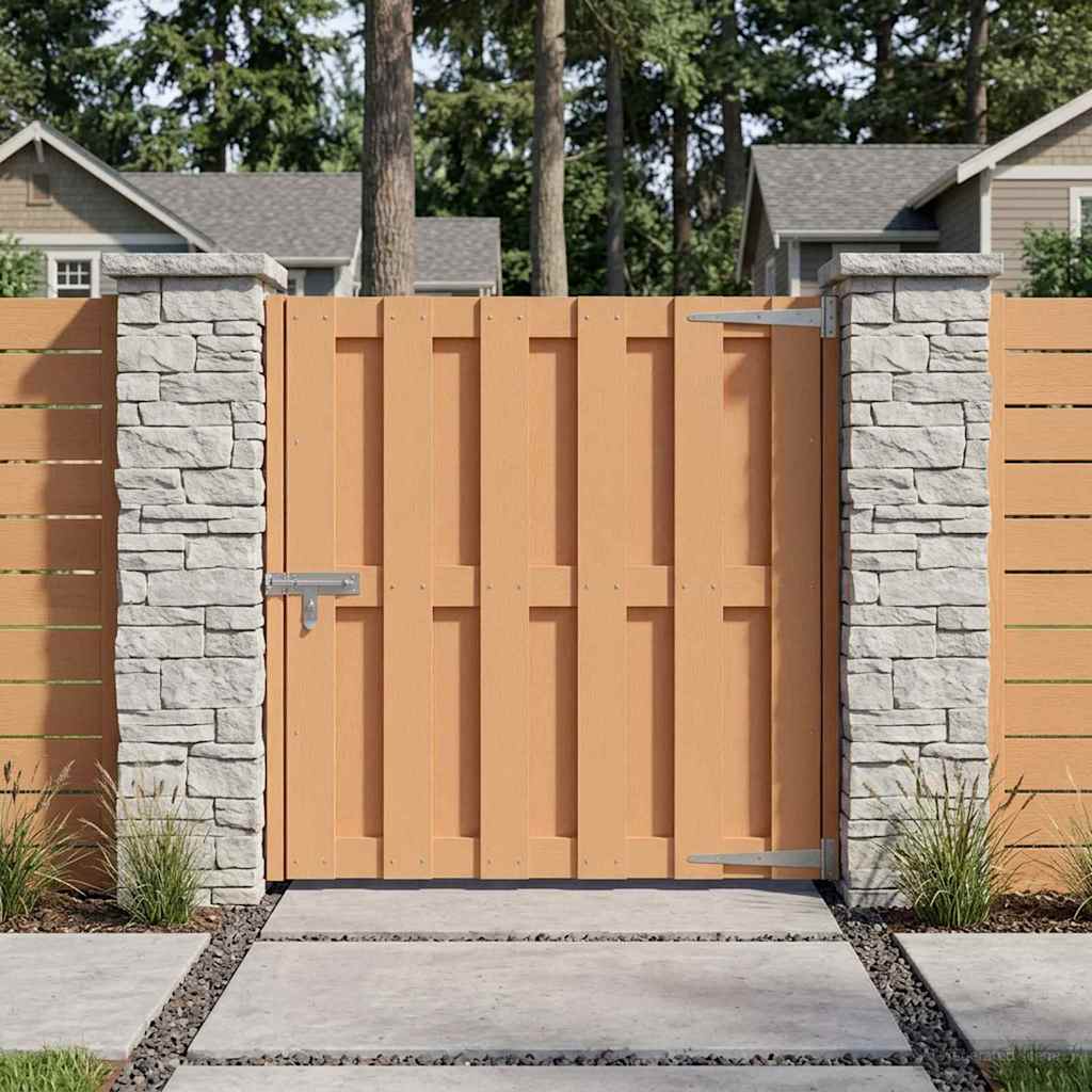 Gartentor WPC 100x112 cm Grau