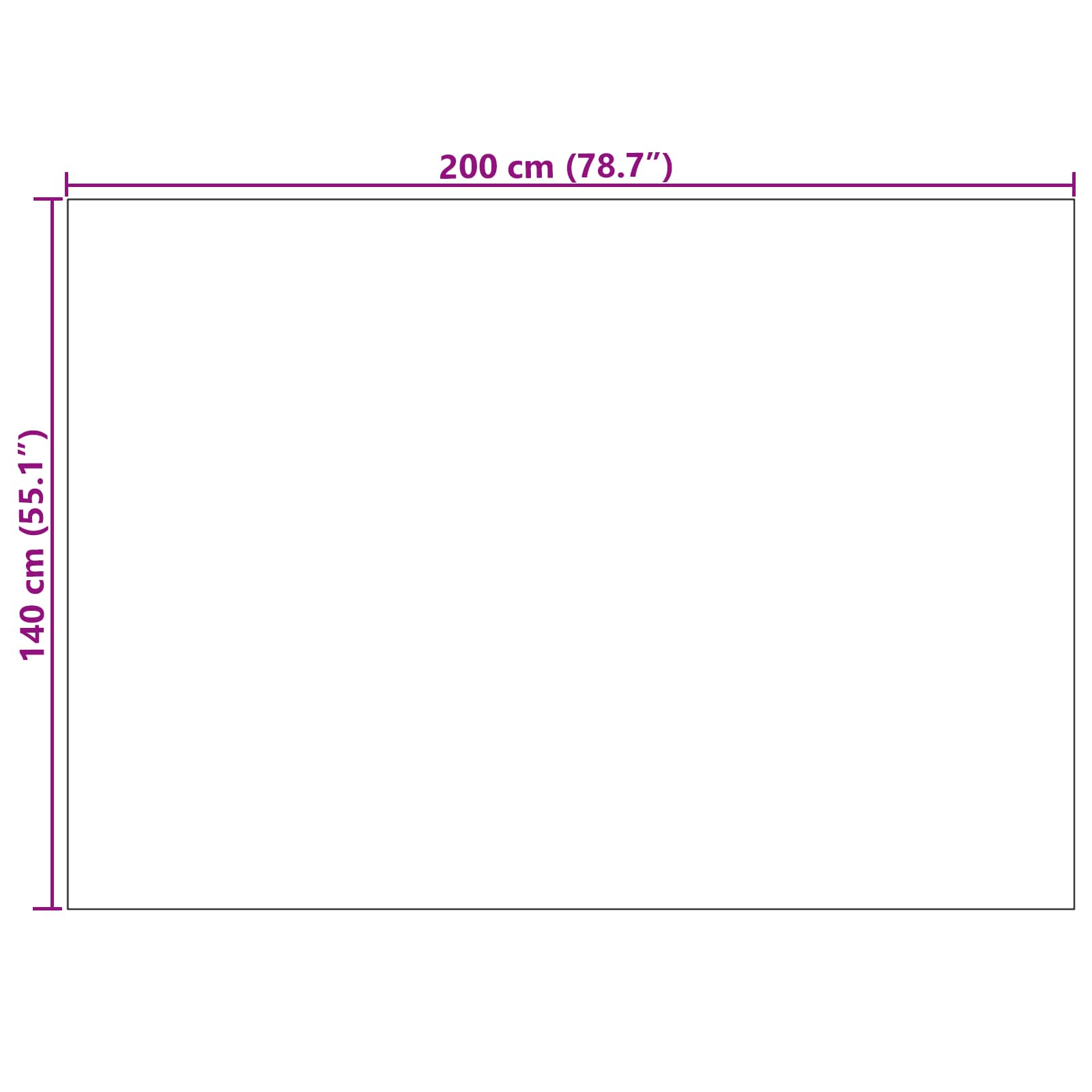 Bereichsteppiche Rechtwinklig FARO Creme 150 x 80 cm Polyester