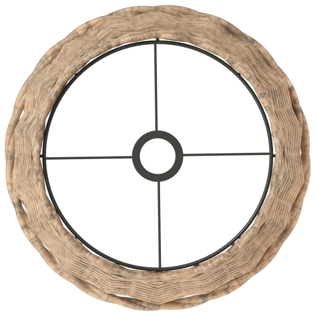 Lampenschirm Weiß Ø15x12 cm Korbweide