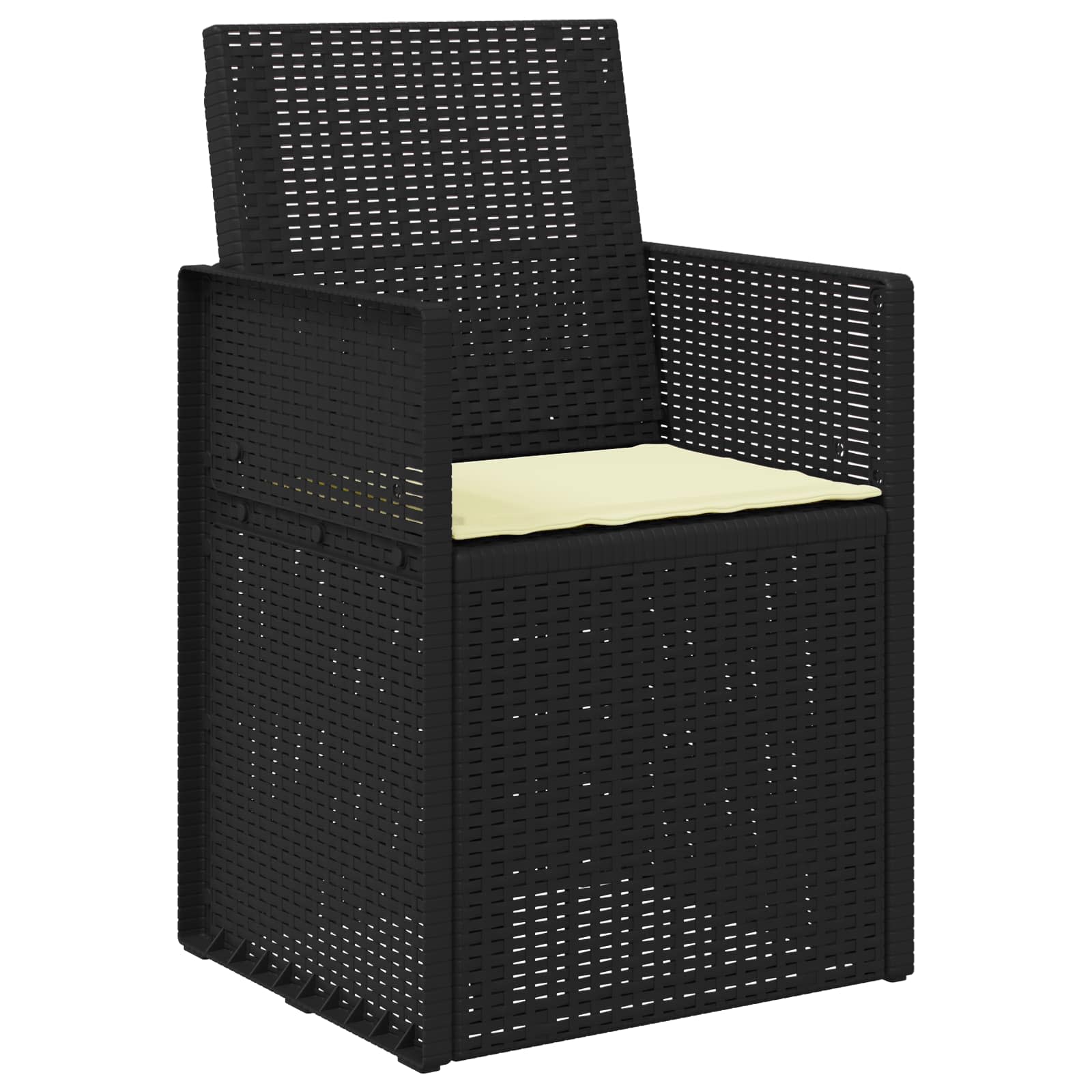 Garten Esszimmerstühle 2 pcs Weiß und Hellgrau PP