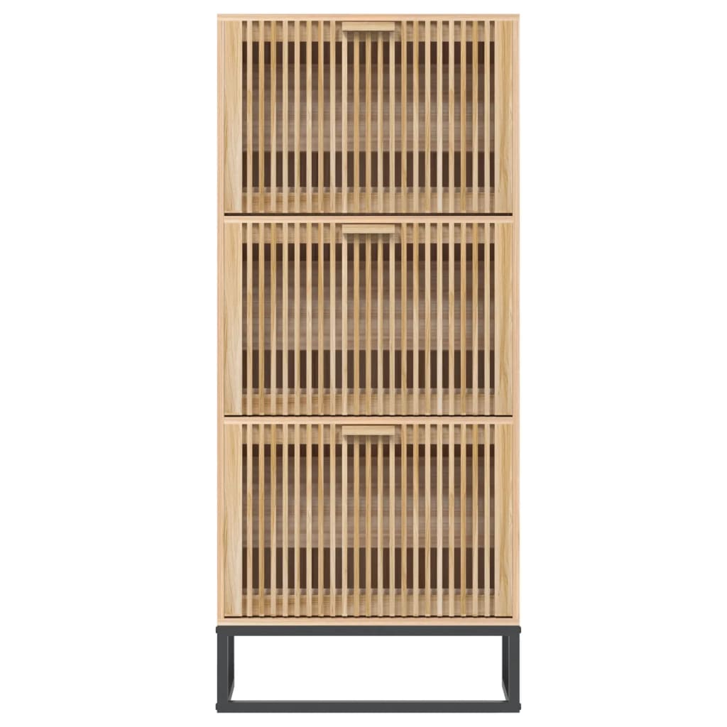 Schuhschrank Weiß 52x25x120 cm Holzwerkstoff