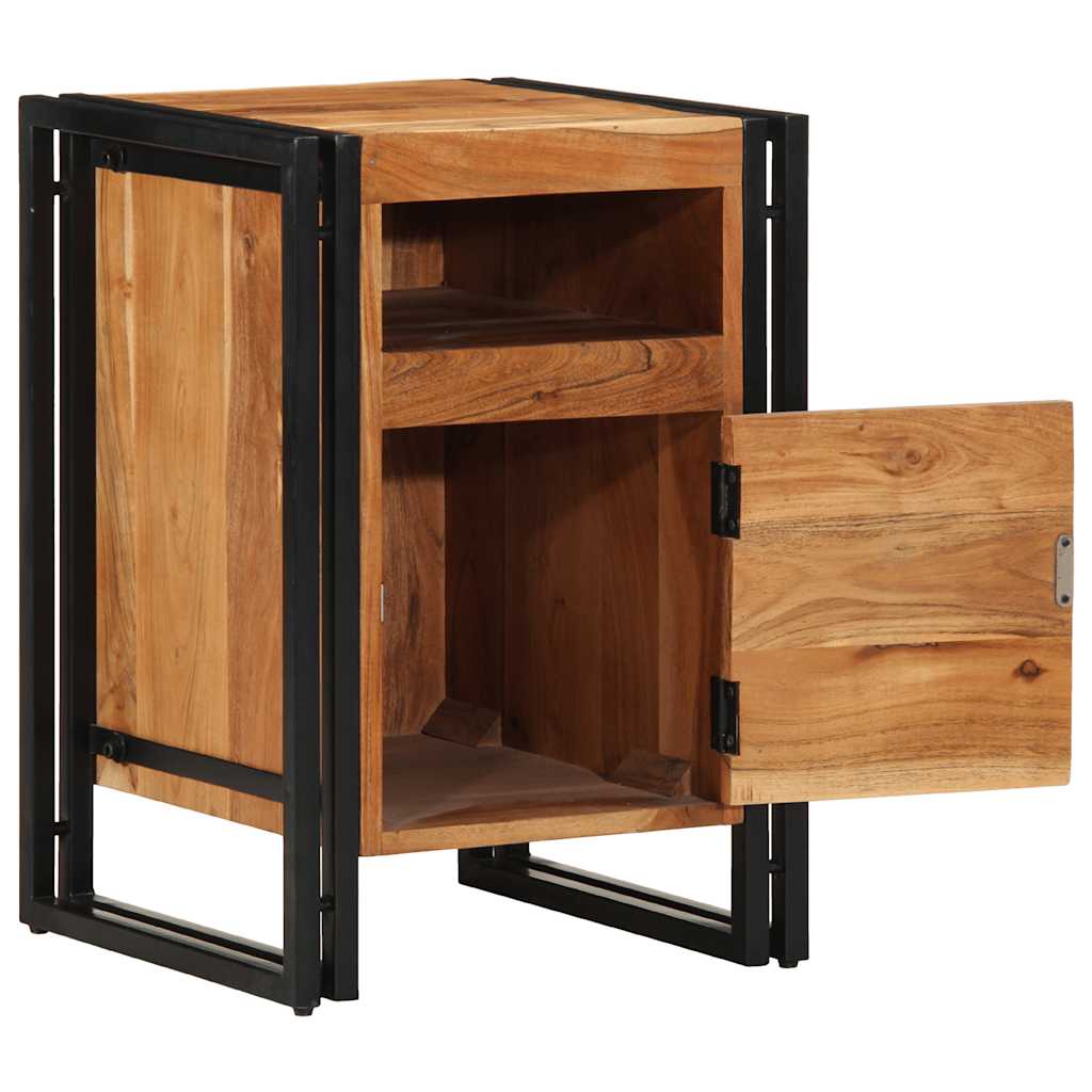 Nachttisch 40x40x59 cm Altholz Massivholz