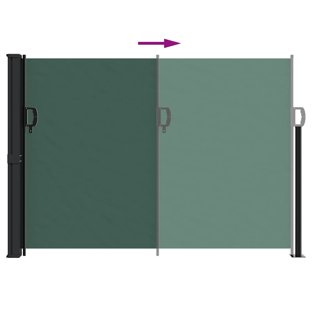 Seitenmarkise Ausziehbar Schwarz 100x300 cm
