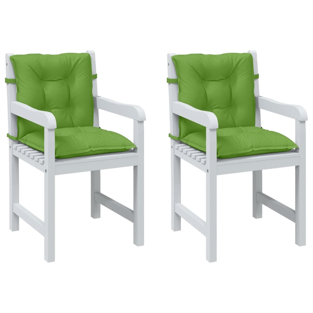 Niedriglehner-Auflagen 2 Stk Melange Anthrazit 100x50x7cm Stoff