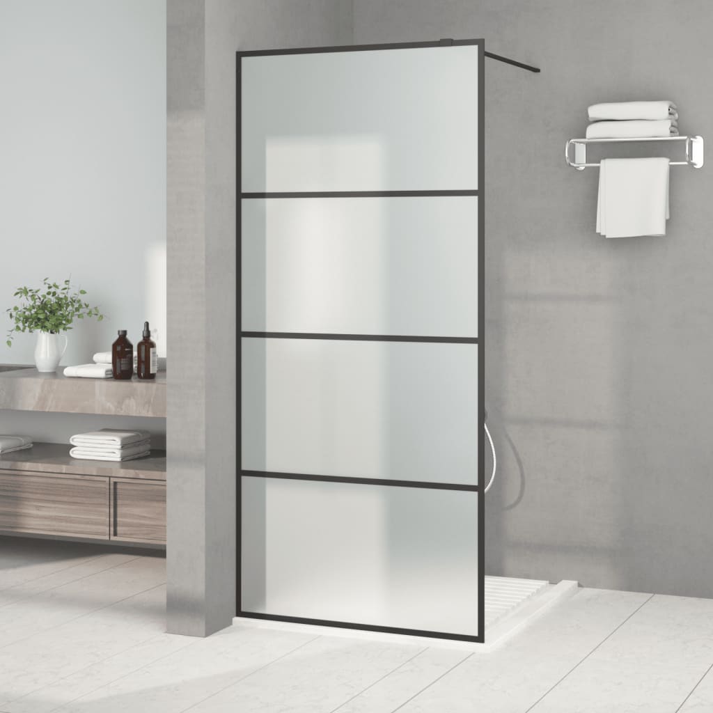 Duschwand für Begehbare Dusche mit Klarem ESG Glas 80x195 cm