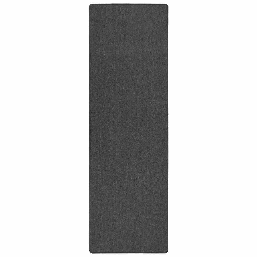 Teppichläufer Anthrazit 80 x 500 cm 100% Polypropylen
