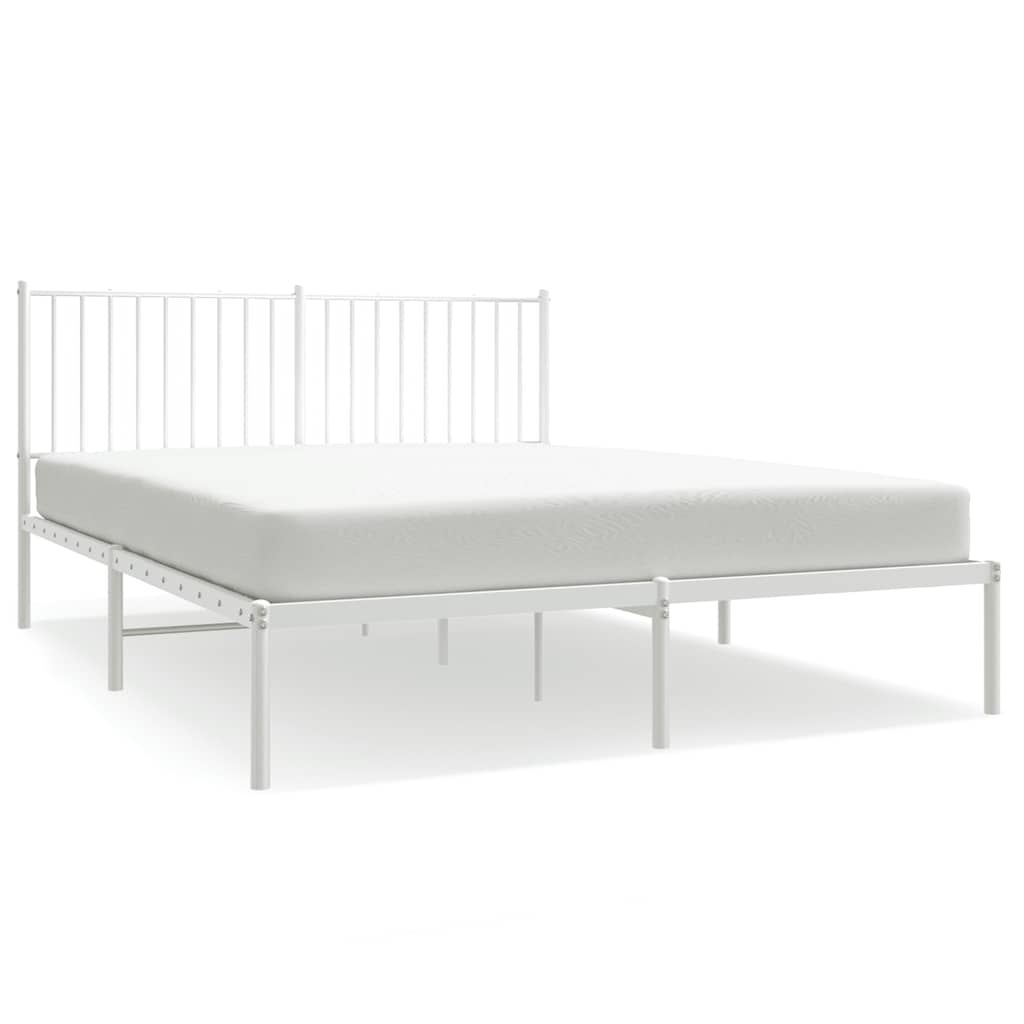 Bettgestell Metall Schwarz 75x190 cm