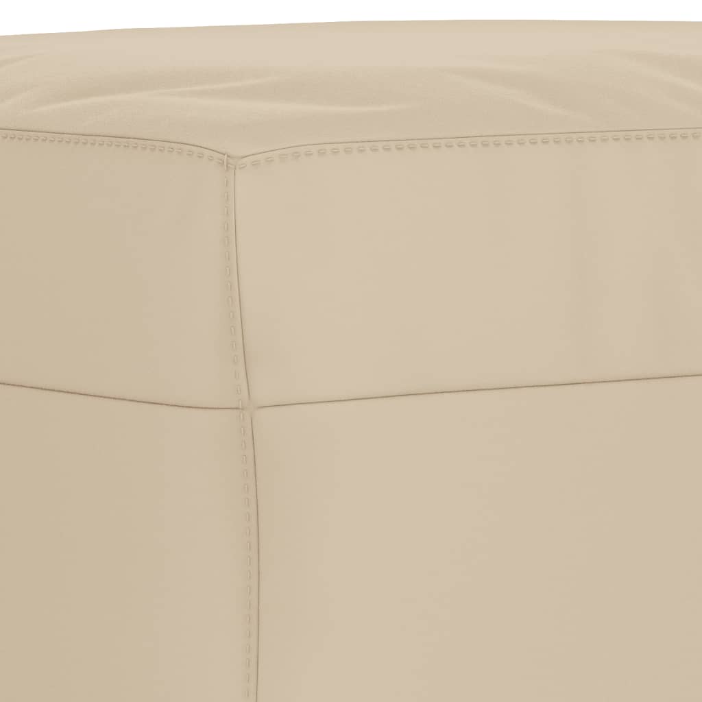 Fußhocker Taupe 60x50x41 cm Mikrofasergewebe