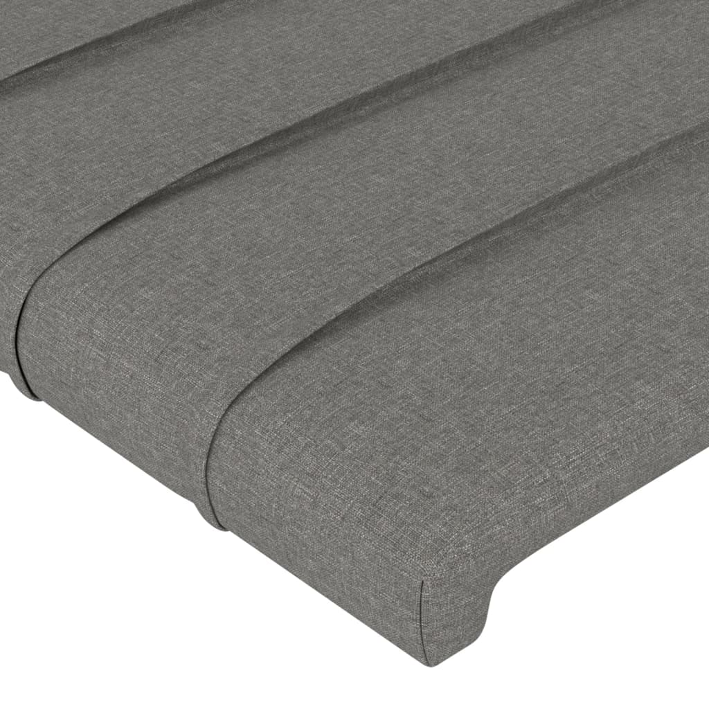 Kopfteil Hellgrau 80x5x118/128 cm Stoff