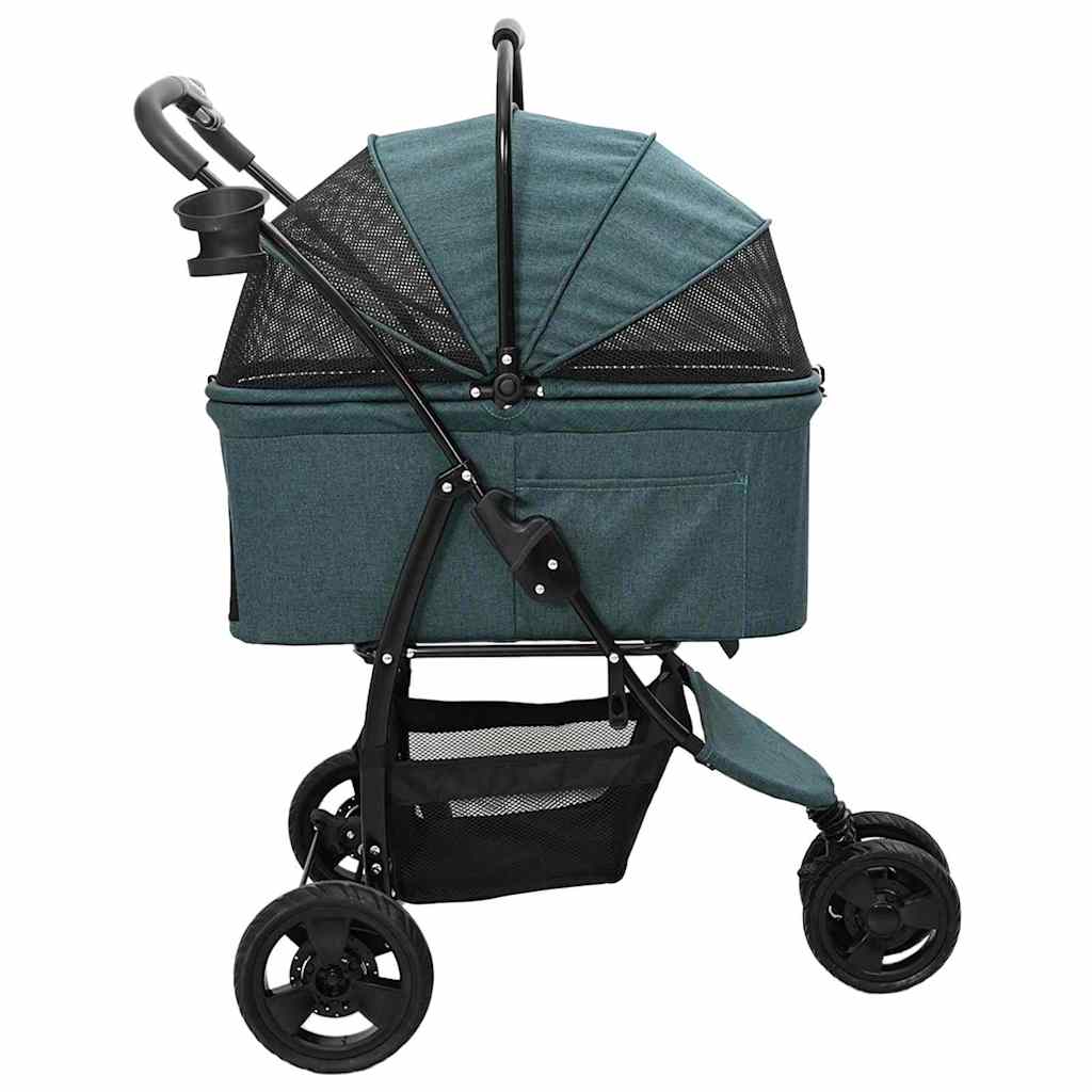 Faltbarer Haustierwagen Rosa 81 x 47 x 99 cm Polyester