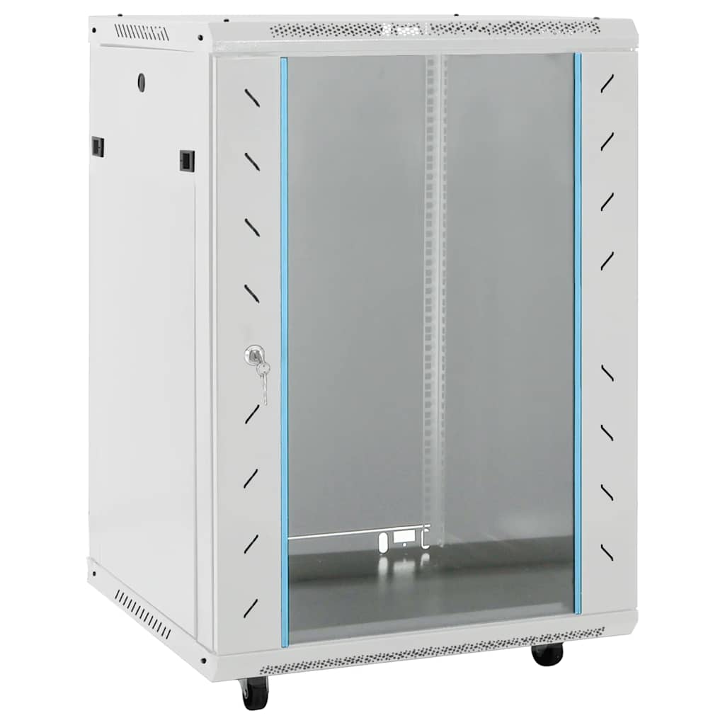 15U Netzwerkschrank 19" IP20 Schwarz 60x45x86 cm