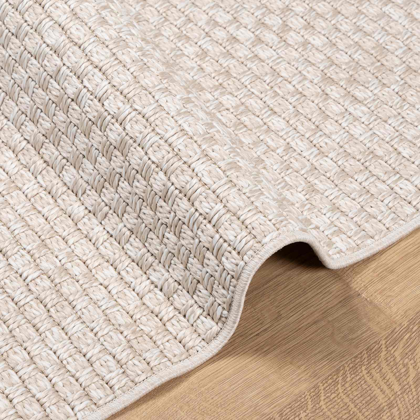 Bereichsteppiche Rechtwinklig FARO Creme 150 x 80 cm Polyester