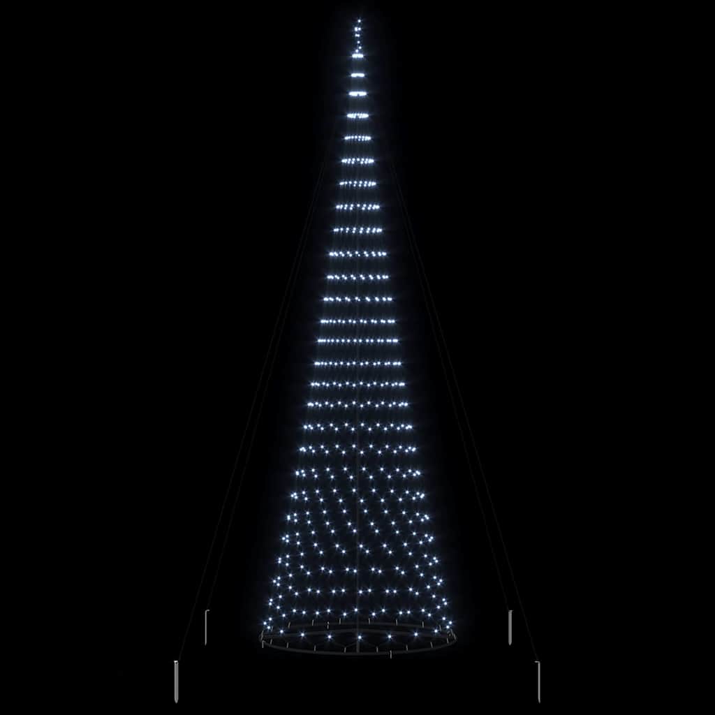 LED-Weihnachtsbaum mit 230 LEDs Mehrfarbig 184,5 cm Metall