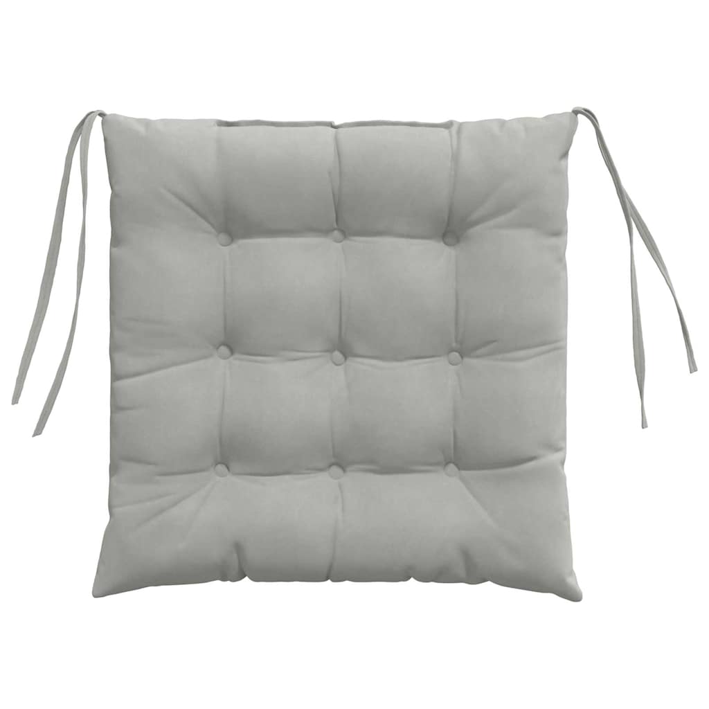 Sitzkissen 4 Stück Taupe 40 x 40 x 6 cm Mikrofaser