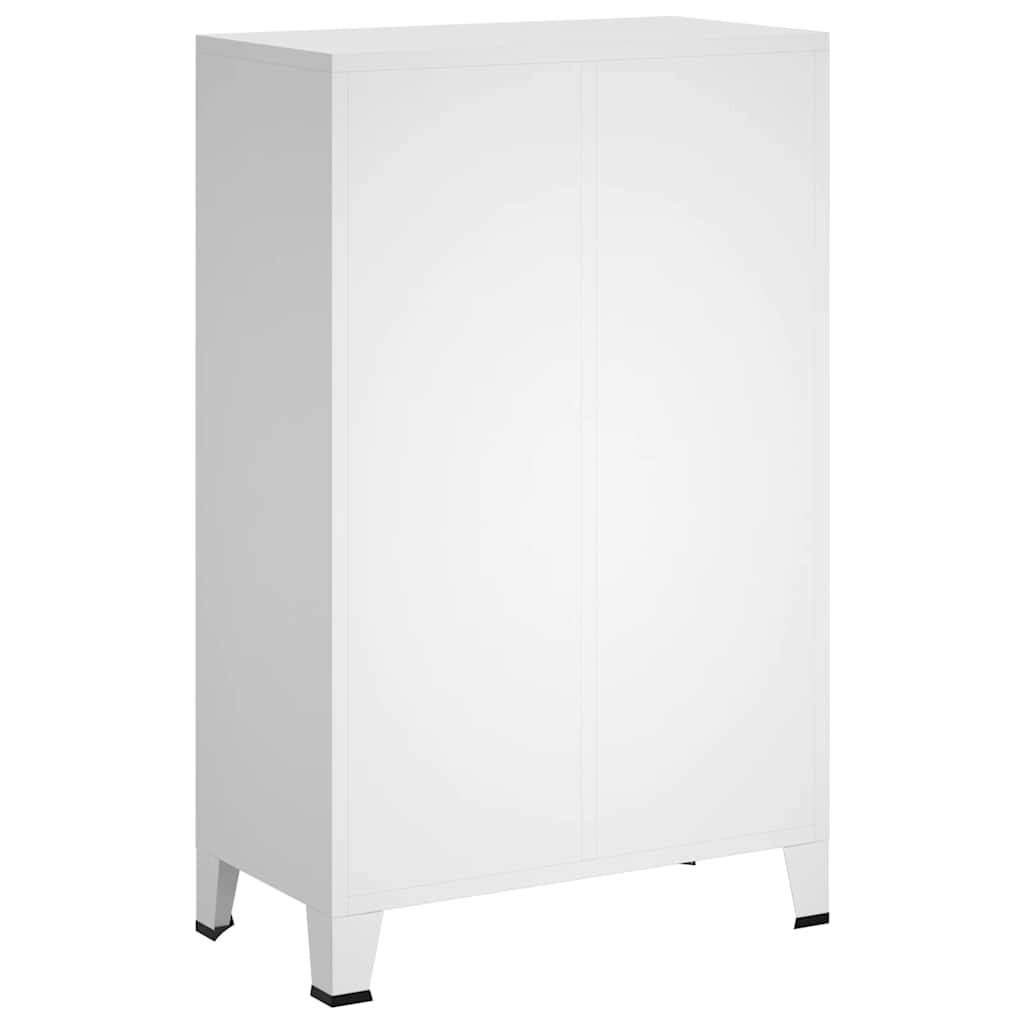 Kleiderschrank Metall Industrie-Stil 67 x 35 x 107 cm Schwarz