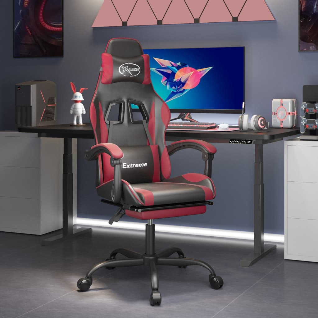 Gaming-Stuhl Schwarz und Golden Kunstleder