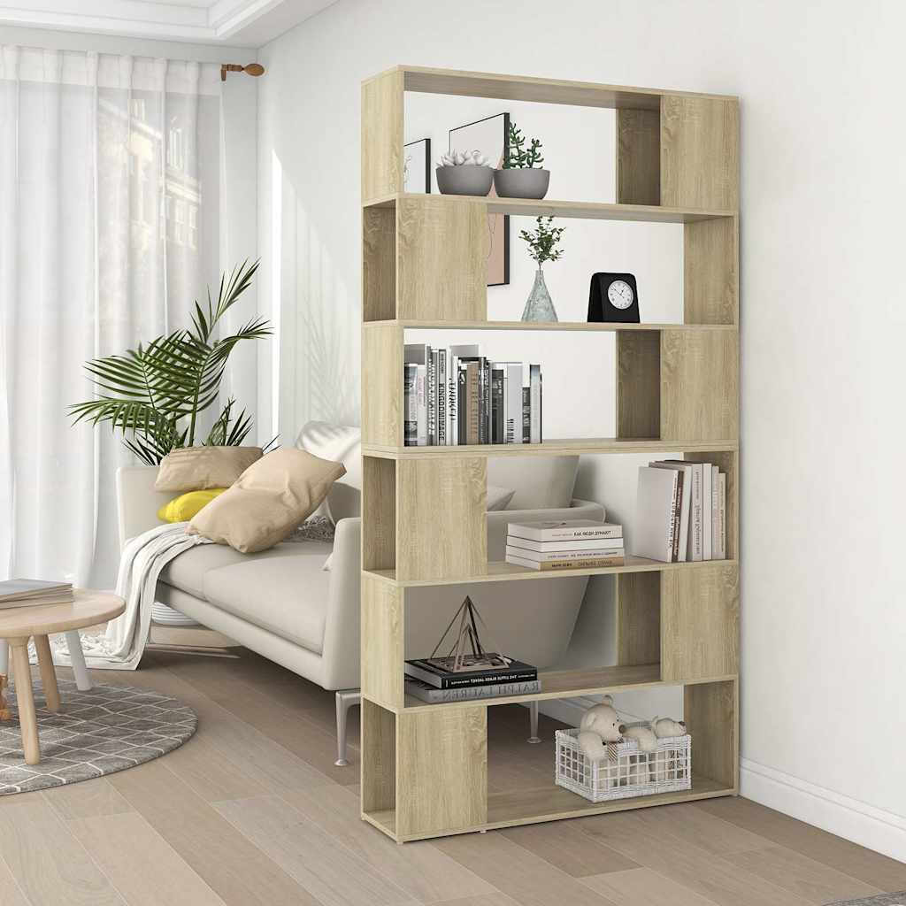 Bücherregal Raumteiler Weiß 100x24x188 cm
