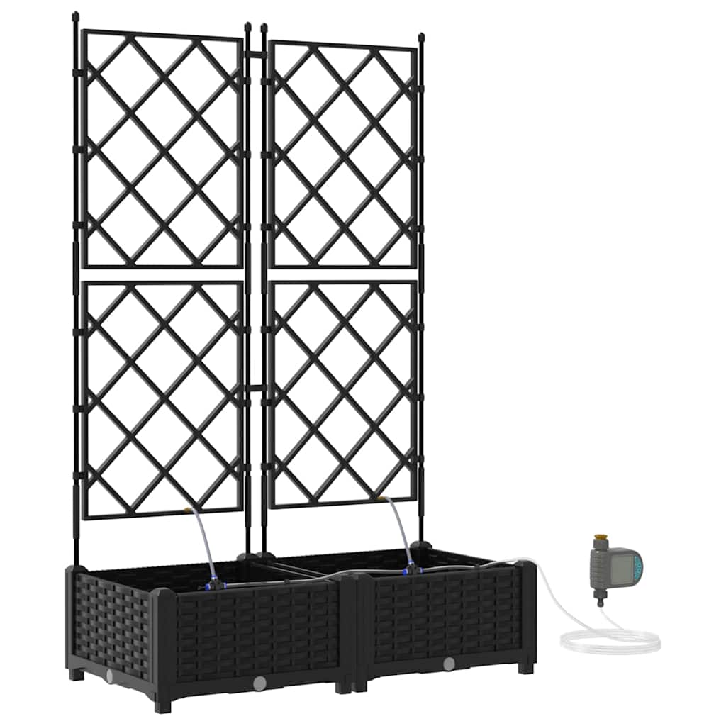 Garten-Pflanzgefäß 4 Stk. Braun 160 x 40 x 22 cm PP