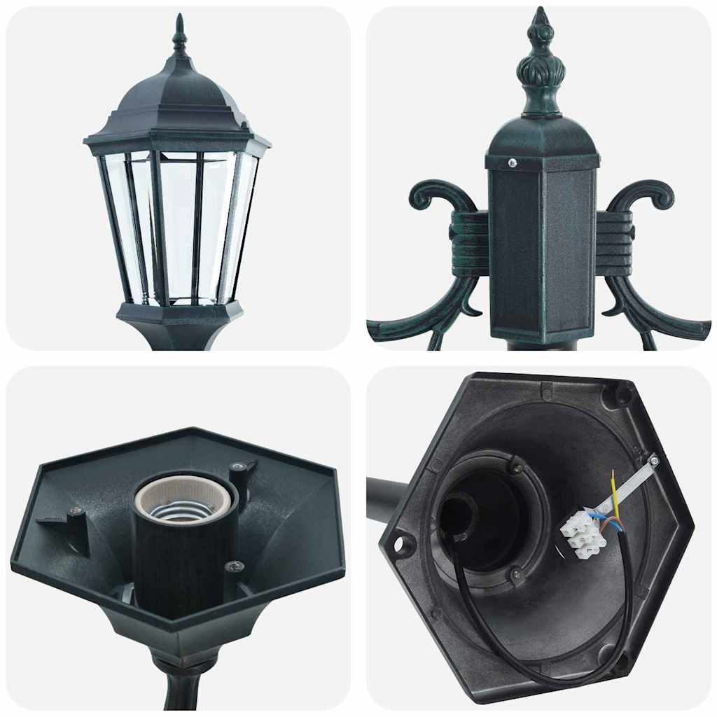 Garten-Licht Vintage gebürstetes Grün 57 x 49 x 241 cm