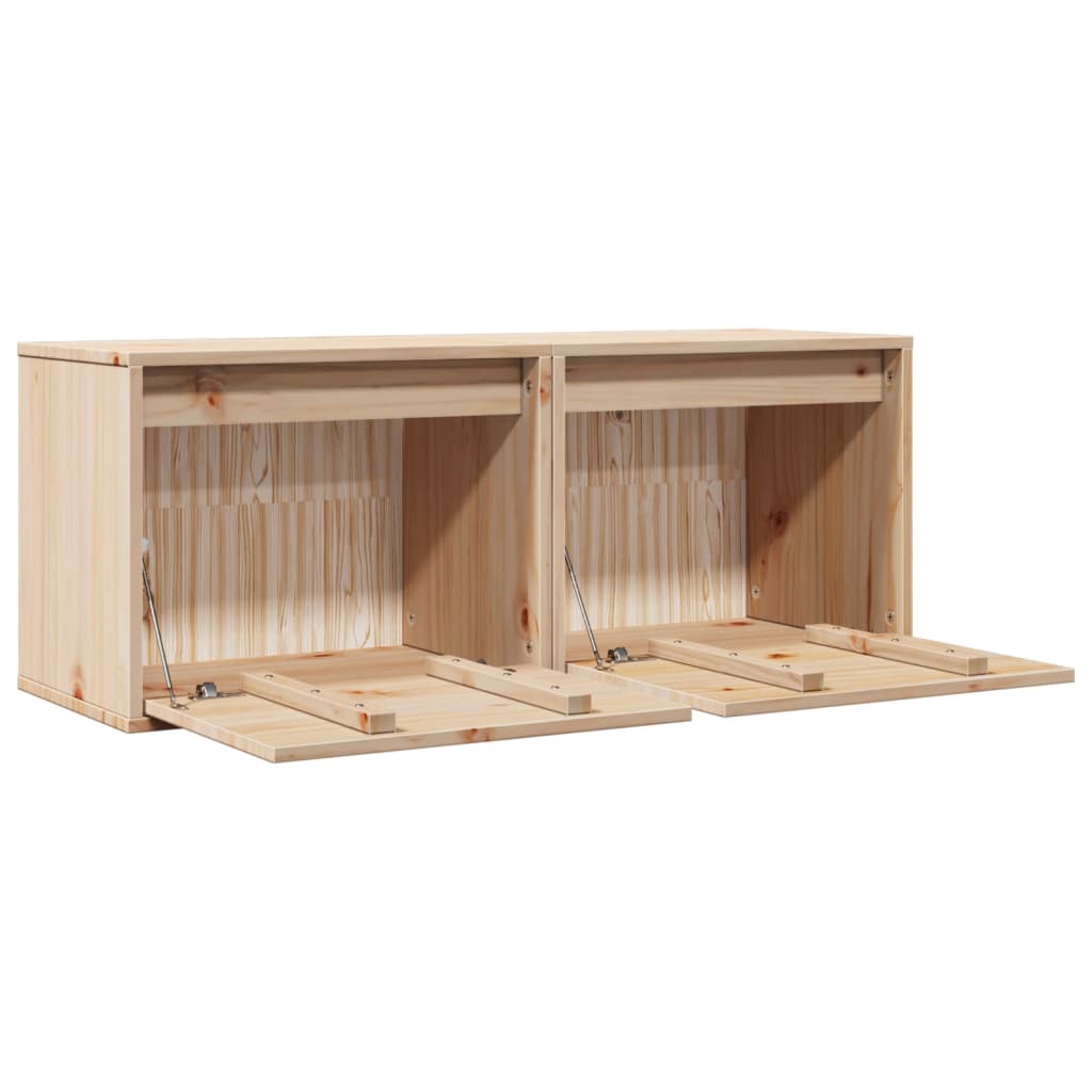 Wandschrank 45x30x35 cm Massivholz Kiefer